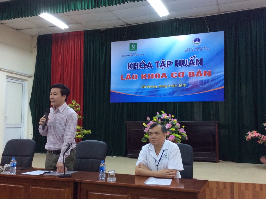 Bệnh viện đa khoa tỉnh Hải Dương tổ chức tập huấn chuyên đề  “Lão khoa cơ bản”